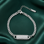 Load image into Gallery viewer, Pasha Dome 925 Sterling Silver Bracelet with Adjustable Length