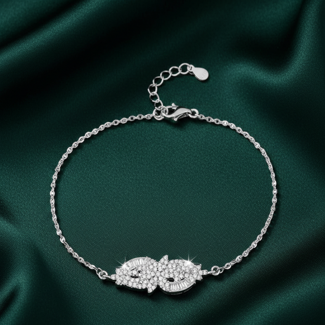 Aura 925 Sterling Silver Bracelet with Adjustable Length