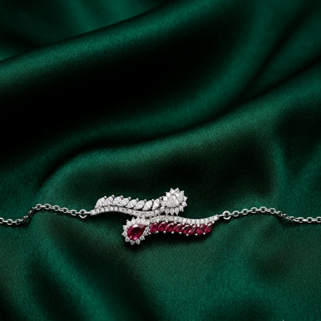 Elegant 925 Sterling Silver Bracelet Adjustable Length