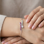 Load image into Gallery viewer, Elegant 925 Sterling Silver Bracelet Adjustable Length