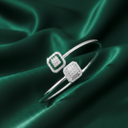 Dual Element 925 Silver Bracelet TBR-771