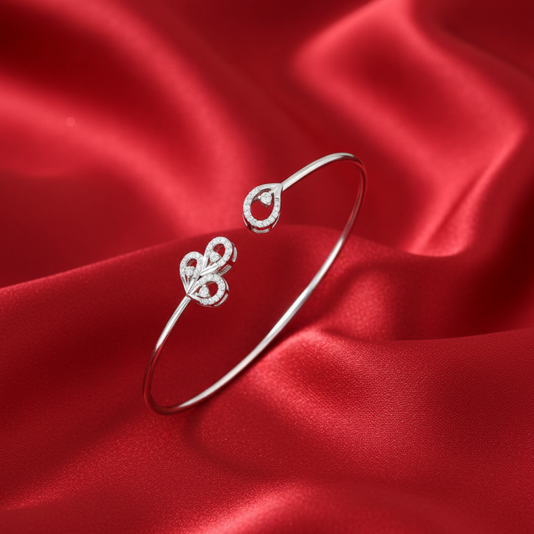 Prosperity 925 Silver Bracelet Openable Free Size