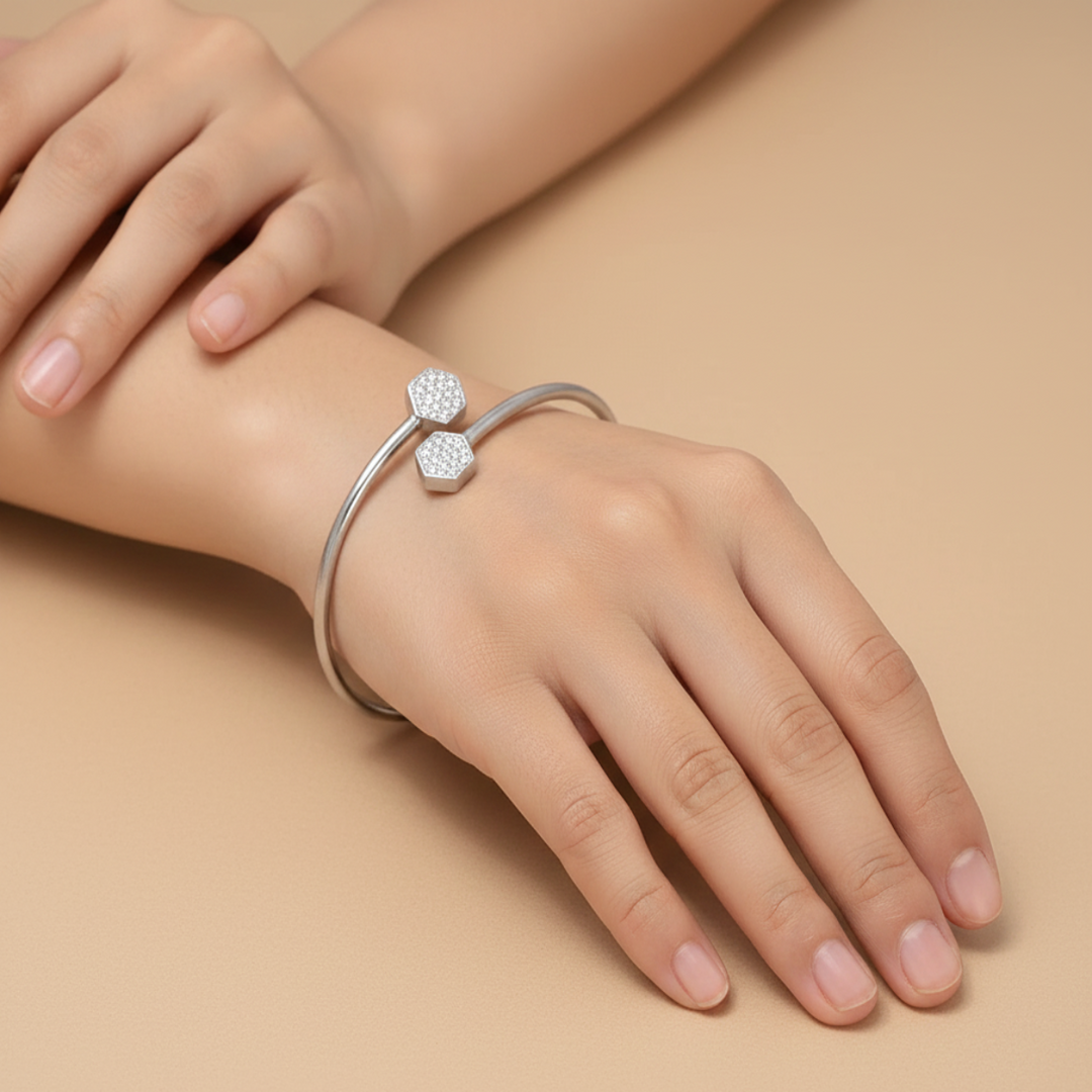 Morendale 925 Silver Bangle TBR-807