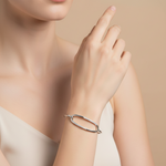 Load image into Gallery viewer, Thatcher 925 Silver Bracelet Openable Free Size