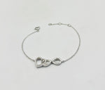 Load image into Gallery viewer, Infinity and Heart 925 Sterling Silver Bracelet with Adjustable Length
