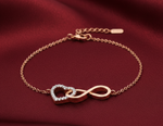 Load image into Gallery viewer, Heart Shape 925 Sterling Silver Bracelet with Adjustable Length