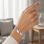 Load image into Gallery viewer, Swan 925 Sterling Silver Bracelet with Adjustable Length