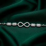 Load image into Gallery viewer, Infinity 925 Sterling Silver Bracelet With Adjustable Length