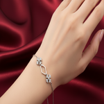 Load image into Gallery viewer, 925 Sterling Silver Bracelet with Adjustable Length