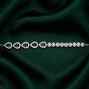 Celestial Chakra 925 Sterling Silver Bracelet With Adjustable Length