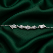 Celestial Chakra 925 Sterling Silver Bracelet With Adjustable Length