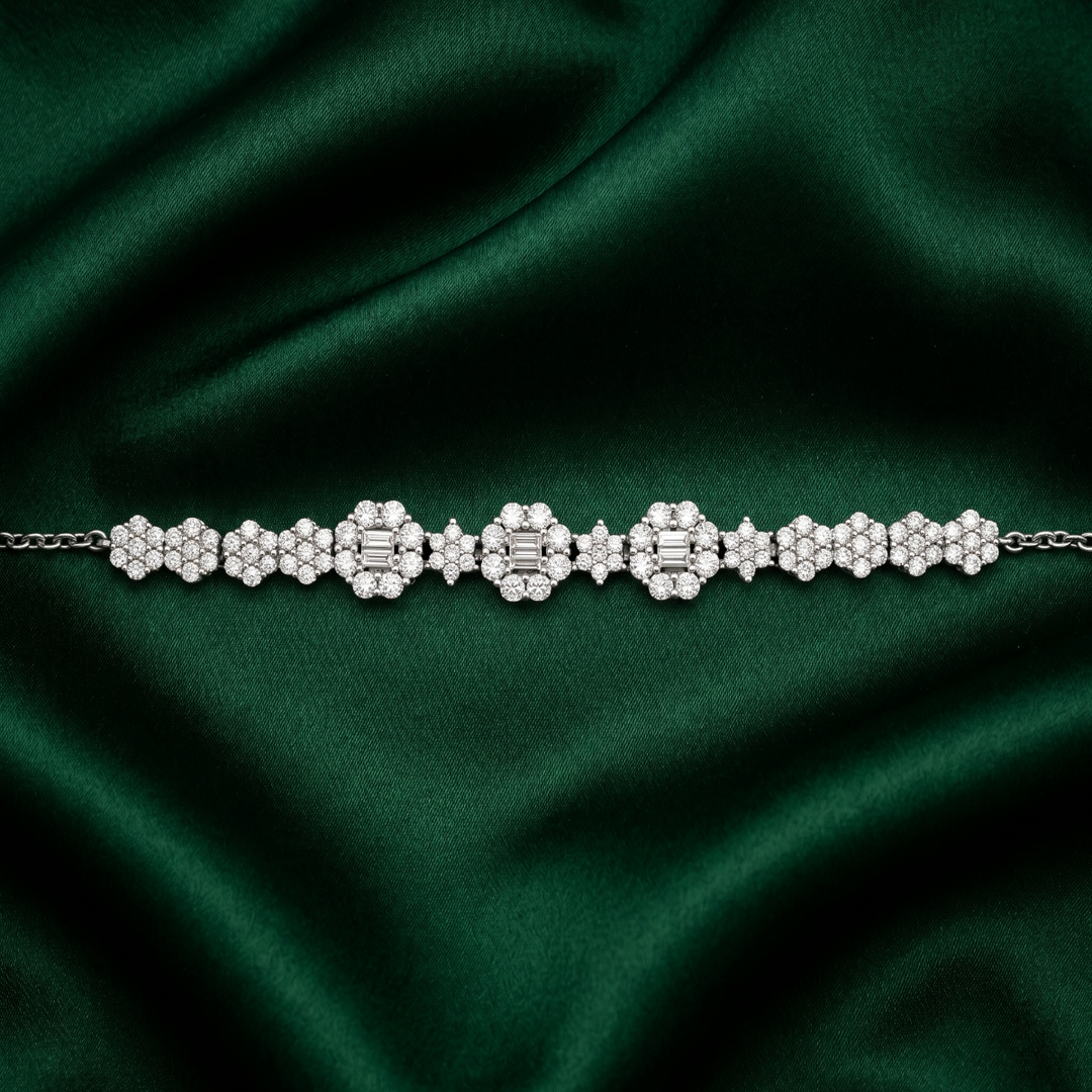 Celestial 925 Sterling Silver Bracelet With Adjustable Length