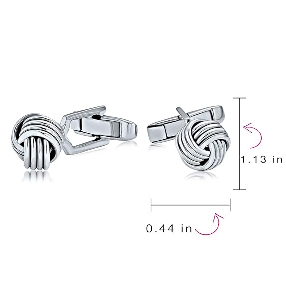 Knots 925 Sterling Silver Cufflink