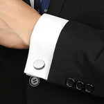 Load image into Gallery viewer, White Ivory 925 Sterling Silver Cufflink
