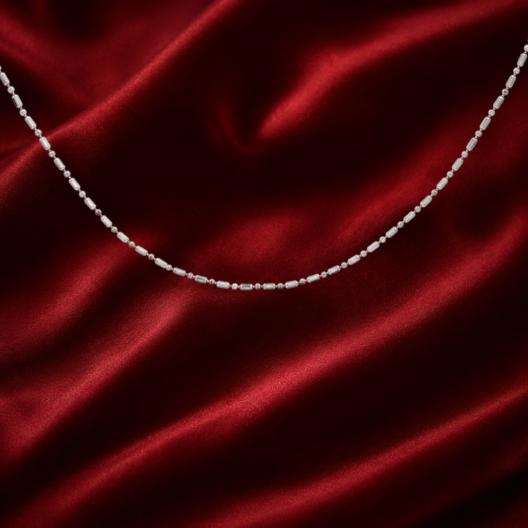 Silver Link 925 Sterling Silver Women's Chain 18 Inch