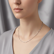 Silver Modern Link 925 Sterling Silver Women's Chain