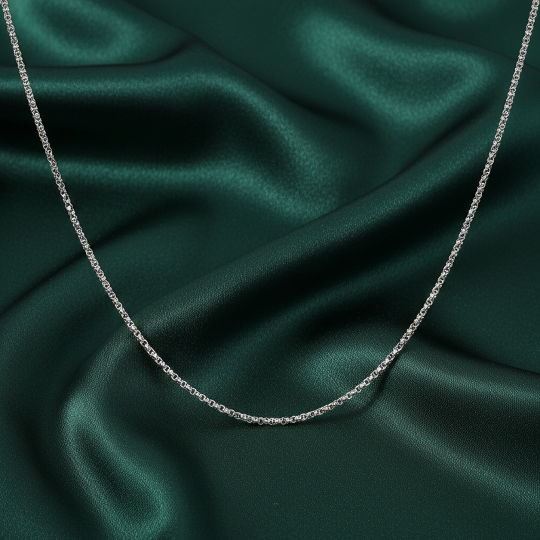 Silver Link 925 Sterling Silver Chain 9 Inch