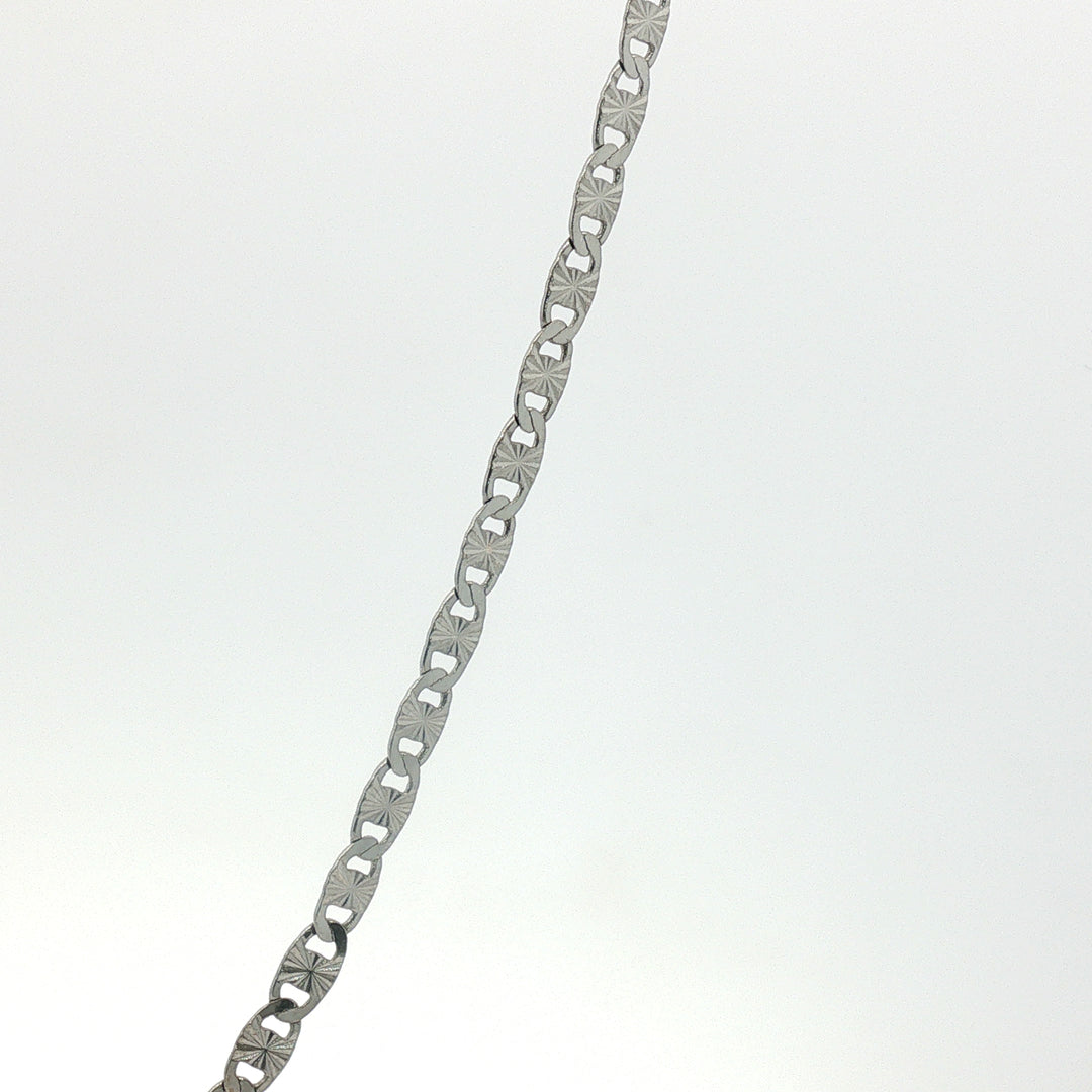 Silver Link 925 Sterling Silver Men's Chain 20 Inch