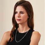 Load image into Gallery viewer, Ball Link 925 Sterling Silver  Unisex Chains (Length 20 inches / 51 cm)
