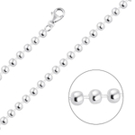 Load image into Gallery viewer, Ball Link 925 Sterling Silver  Unisex Chains (Length 20 inches / 51 cm)

