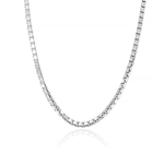 Load image into Gallery viewer, Box Link  925 Sterling Silver  Unisex Chains (Length 20 inches / 51 cm)
