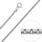Load image into Gallery viewer, Box Link  925 Sterling Silver  Unisex Chains (Length 20 inches / 51 cm)
