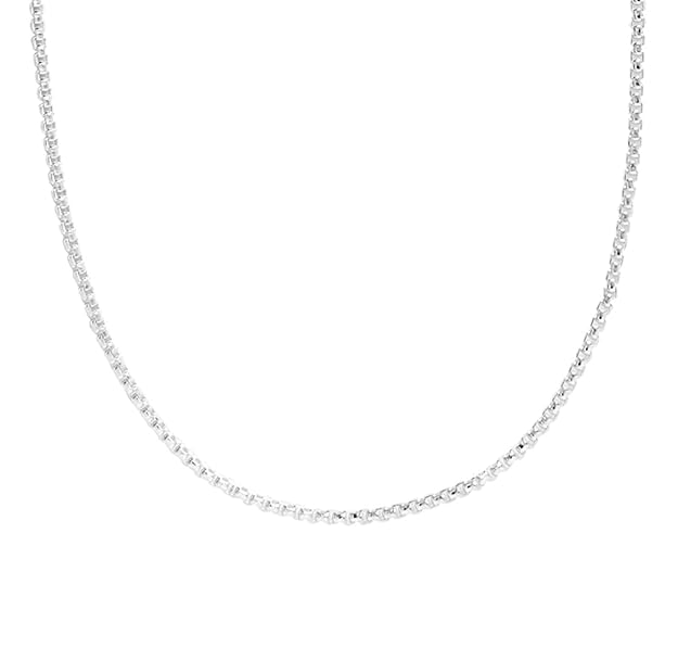 Link 925 Sterling Silver  Unisex Chains (Length 20 inches / 51 cm)
