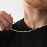 Load image into Gallery viewer, Cuban Figaro  925 Sterling Silver  Unisex Chains (Length 20 inches / 51 cm)
