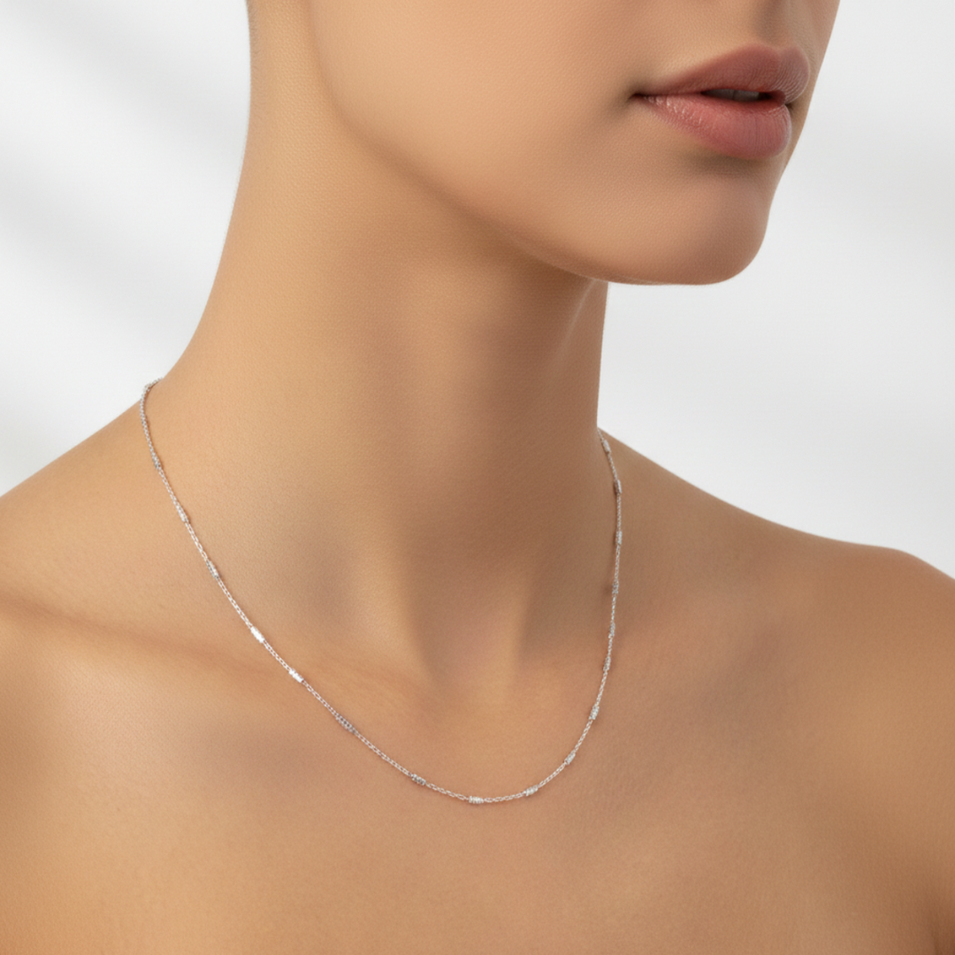 Silver Link 925 Sterling Silver Chain 9 Inch