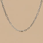 Load image into Gallery viewer, Silver Modern Link 925 Sterling Silver Men&#39;s Chain

