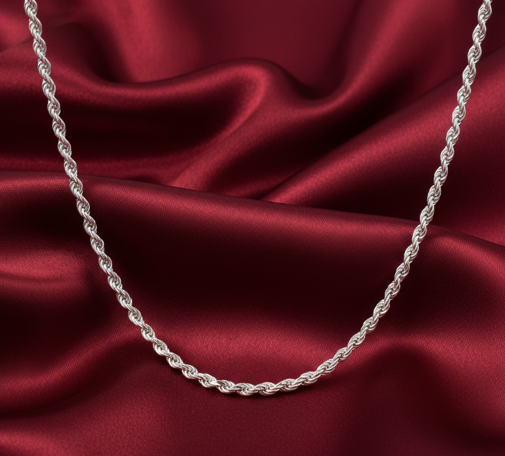 Silver Link 925 Sterling Silver Chain 18.5 Inch