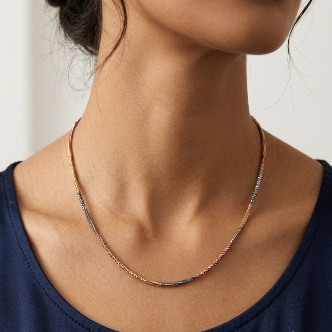 Varra Link Unisex 925 Sterling Silver Women Chains (Length 20 inches / 40 cm)
