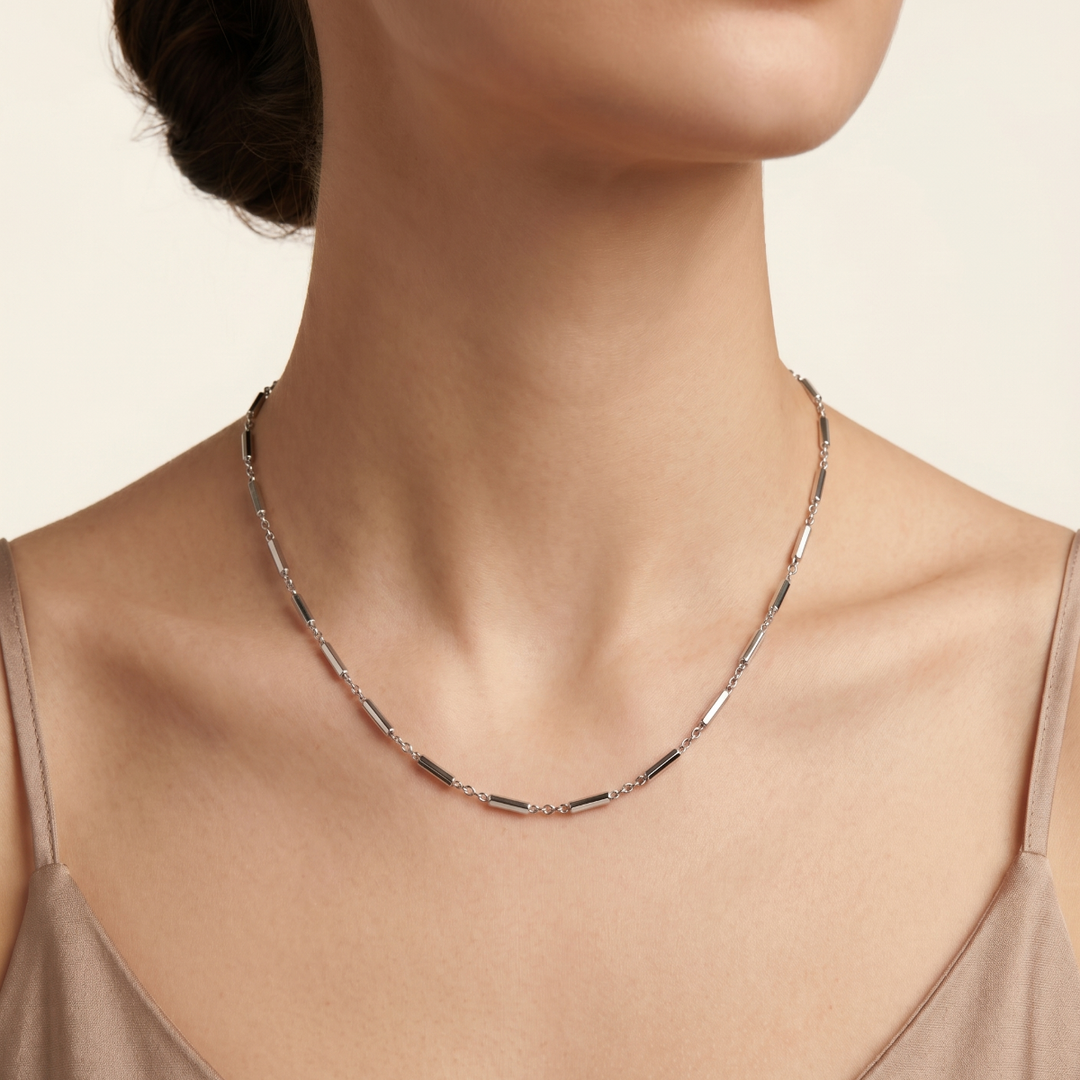 Silver Link 925 Sterling Silver Women's Chain 20 Inch