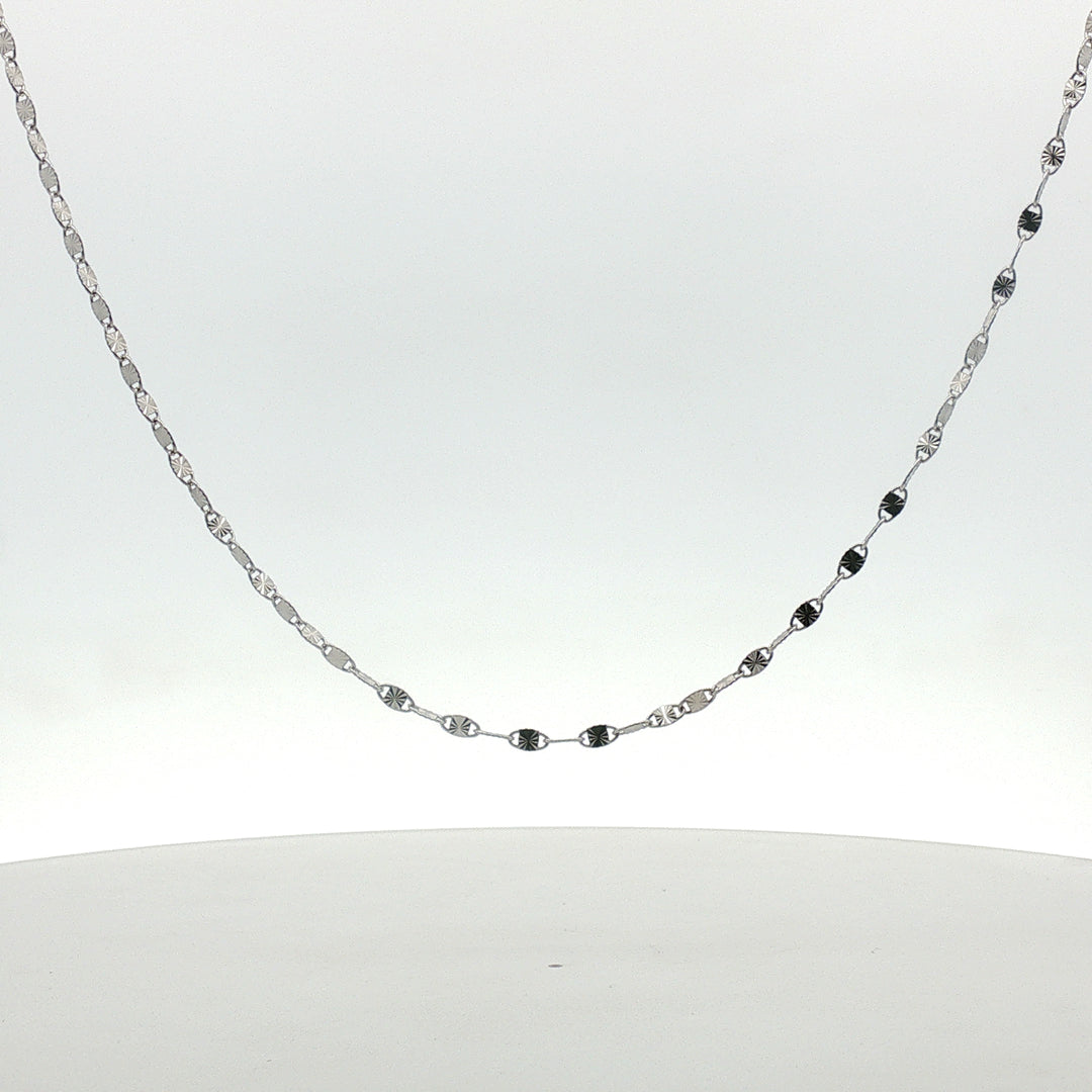 Silver Link 925 Sterling Silver Women's Chain 19 Inch