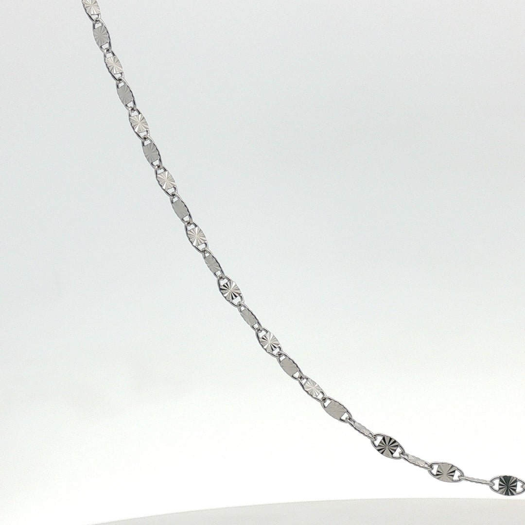 Silver Link 925 Sterling Silver Women's Chain 19 Inch