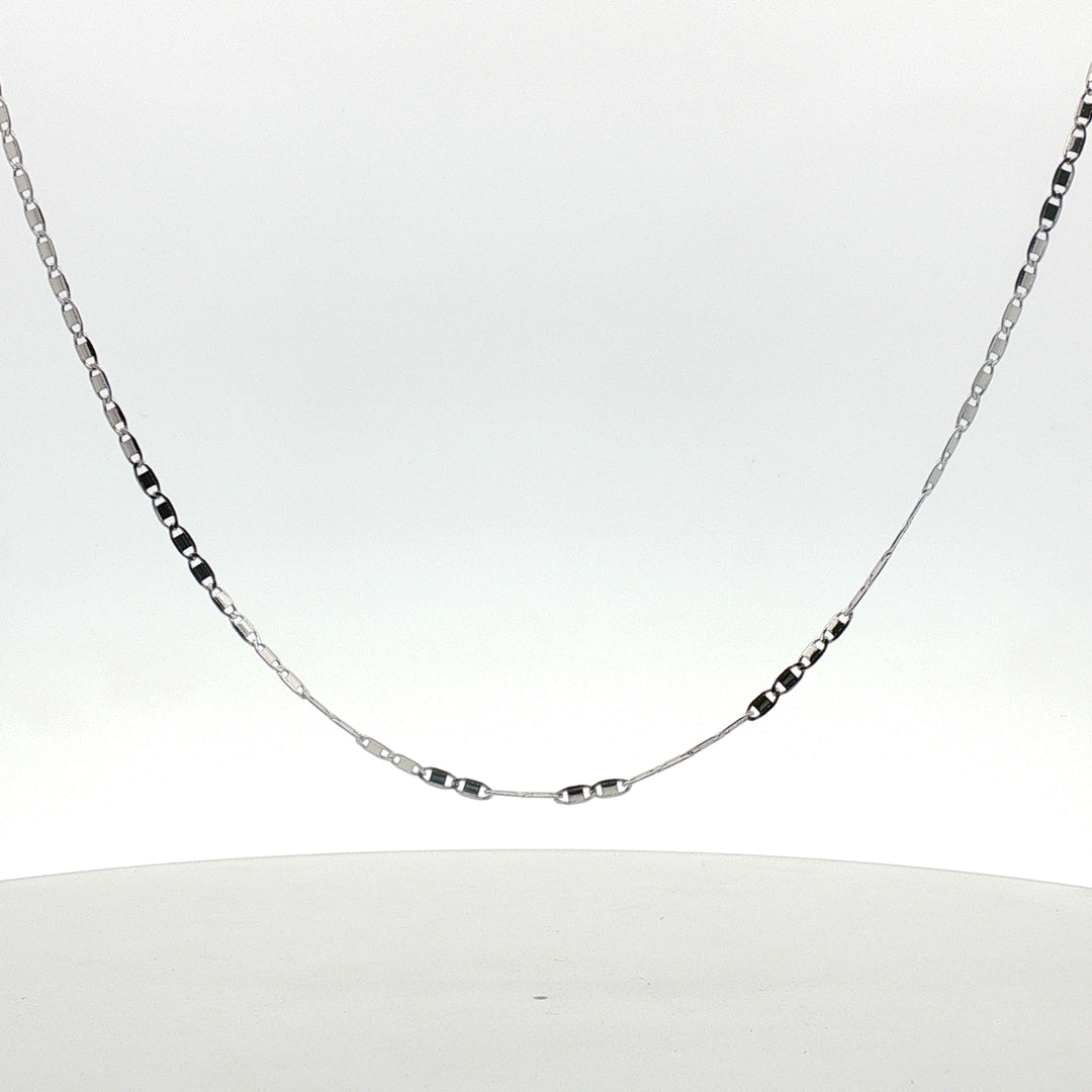 Silver Link 925 Sterling Silver Women's Chain 18 Inch