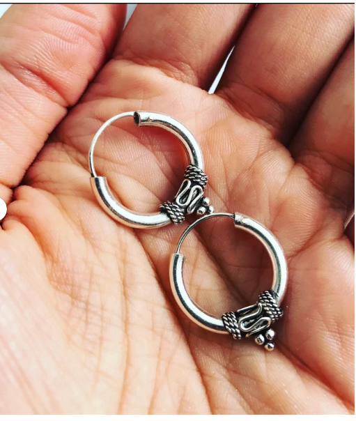 925 Sterling Silver Tribe Oxidized Bali