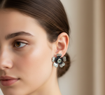 Load image into Gallery viewer, Eden 925 Sterling Silver Oxidized Earrings for Women's