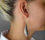 Load image into Gallery viewer, Tribe Leaf 925 Sterling Silver Hook Earrings for Women&#39;s
