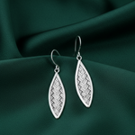 Load image into Gallery viewer, Handmade Woven 925 Sterling Silver Hook Earrings for Women's