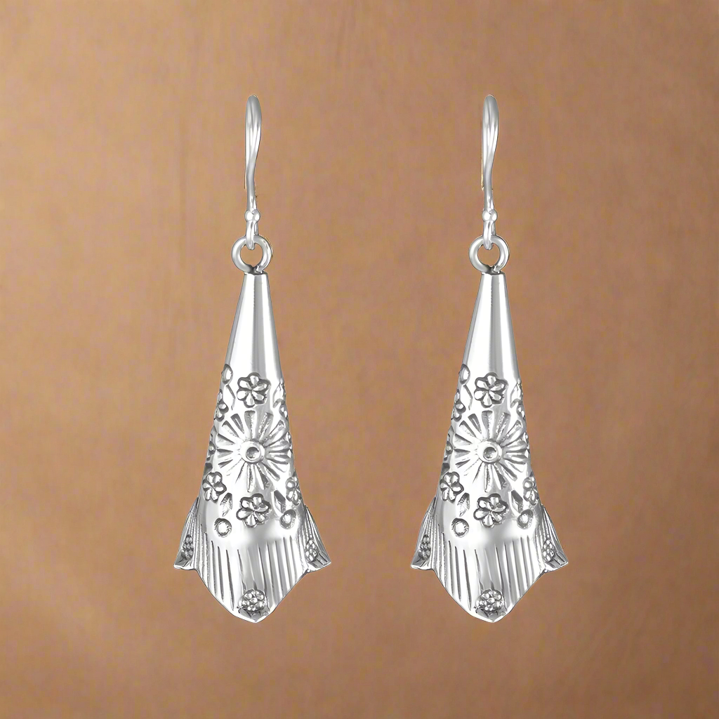 Handmade Tribe 925 Sterling Silver Hook Earrings for Women's