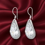 Load image into Gallery viewer, Handmade Hammered Texture 925 Sterling Silver Hook Earrings for Women