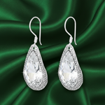 Load image into Gallery viewer, Handmade Hammered Texture 925 Sterling Silver Hook Earrings for Women
