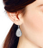 Load image into Gallery viewer, Handmade Hammered Texture 925 Sterling Silver Hook Earrings for Women
