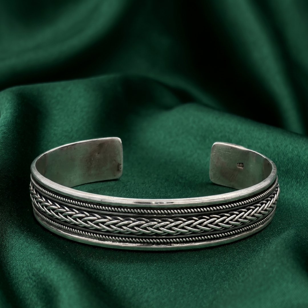Premium 925 Sterling Silver Kada Bracelet for Women