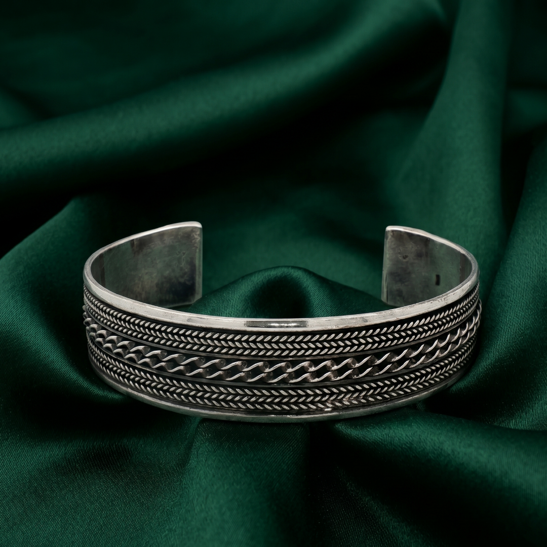 Premium 925 Sterling Silver Kada Bracelet for Women