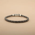 Load image into Gallery viewer, 925 Sterling Silver 7 Inch Men&#39;s Rope Bracelet
