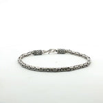 Load image into Gallery viewer, 925 Sterling Silver 7 Inch Men's Rope Bracelet