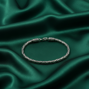 925 Sterling Silver 7 Inch Men's Rope Bracelet