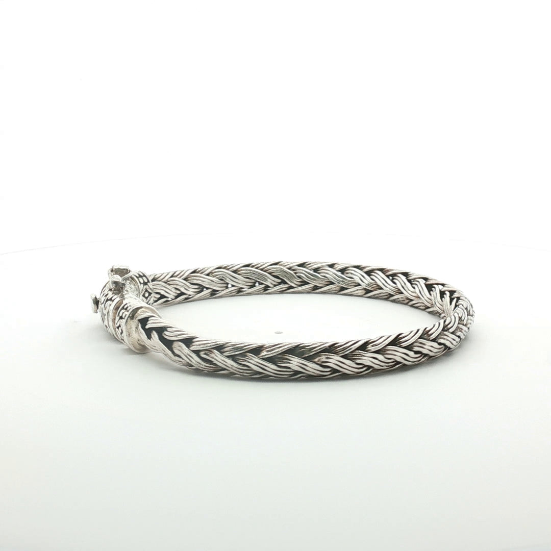 925 Sterling Silver 7 Inch Men's Rope Bracelet